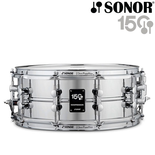 Sonor 150주년 기념 Kompresso 스네어드럼 14 x 5.75 Steel 17710901