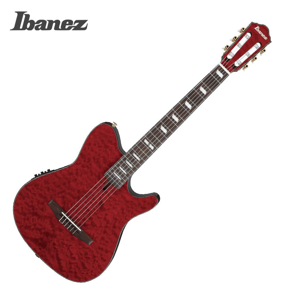 Ibanez [세일페스타 쿠폰] Ibanez 아이바네즈 나일론 일렉기타 FRH20QMN Wine Red Low Gloss