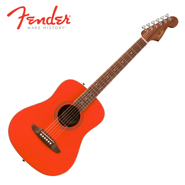 Fender 펜더 어쿠스틱기타 California Standard Redondo Mini with Bag Fiesta Red (097-4101-140)