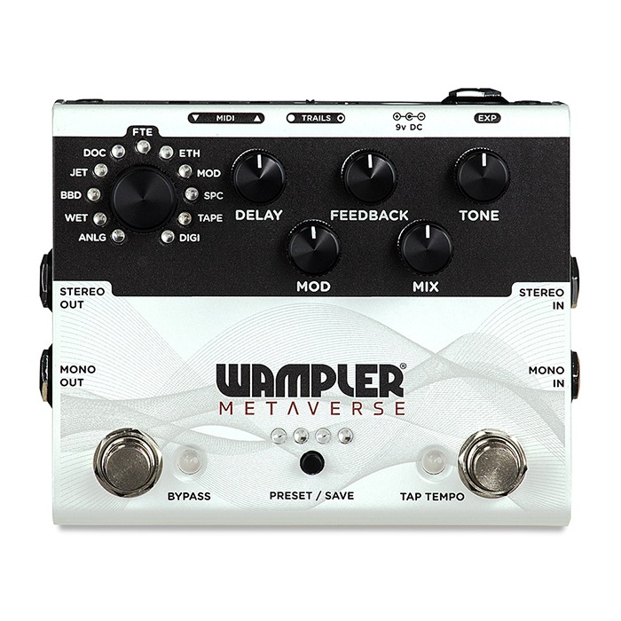 Wampler 웜플러 이펙터 METAVERSE (11가지 알고리즘 멀티 딜레이)