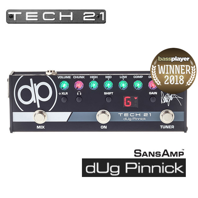 Native Instruments Tech21 이펙터 스티브 해리스 dUg Pinnick SansAmp (DP-3X) 어댑터 포함