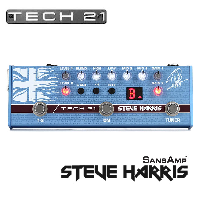 Tech21 이펙터 산스앰프스티브 해리스 시그니처 Steve Harris SansAmp (SH-1) 어댑터 포함