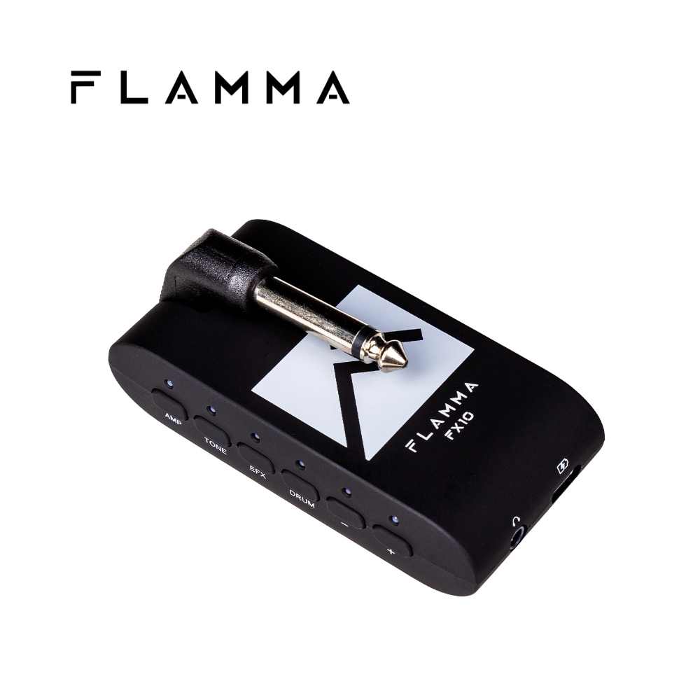 Flamma 블루투스 일렉기타 헤드폰 앰프 멀티이펙터 FX10 Black
