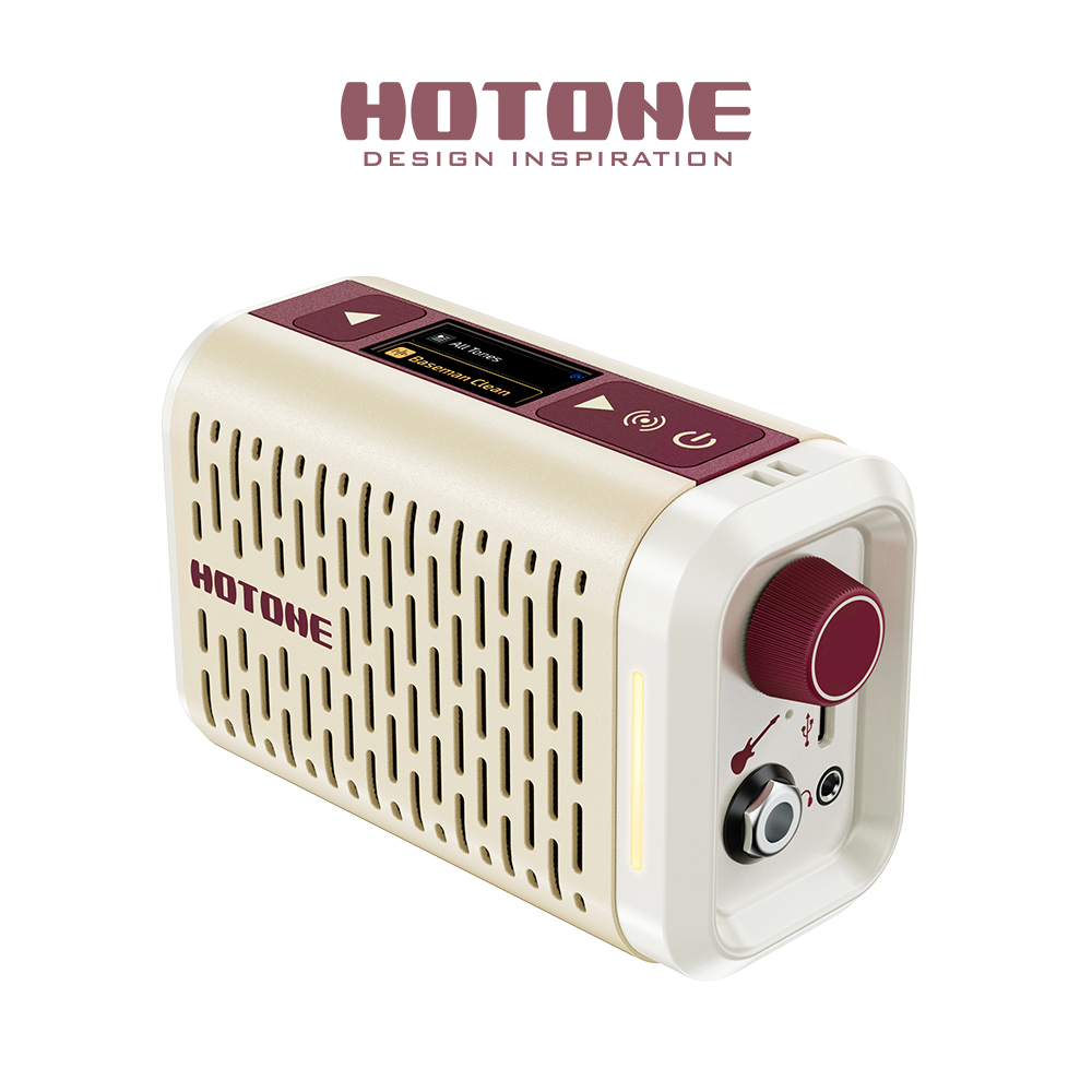 Native Instruments HOTONE 핫톤 Pulze Mini 울트라-포터블 블루투스 모델링 앰프 / White (AP-5WH)