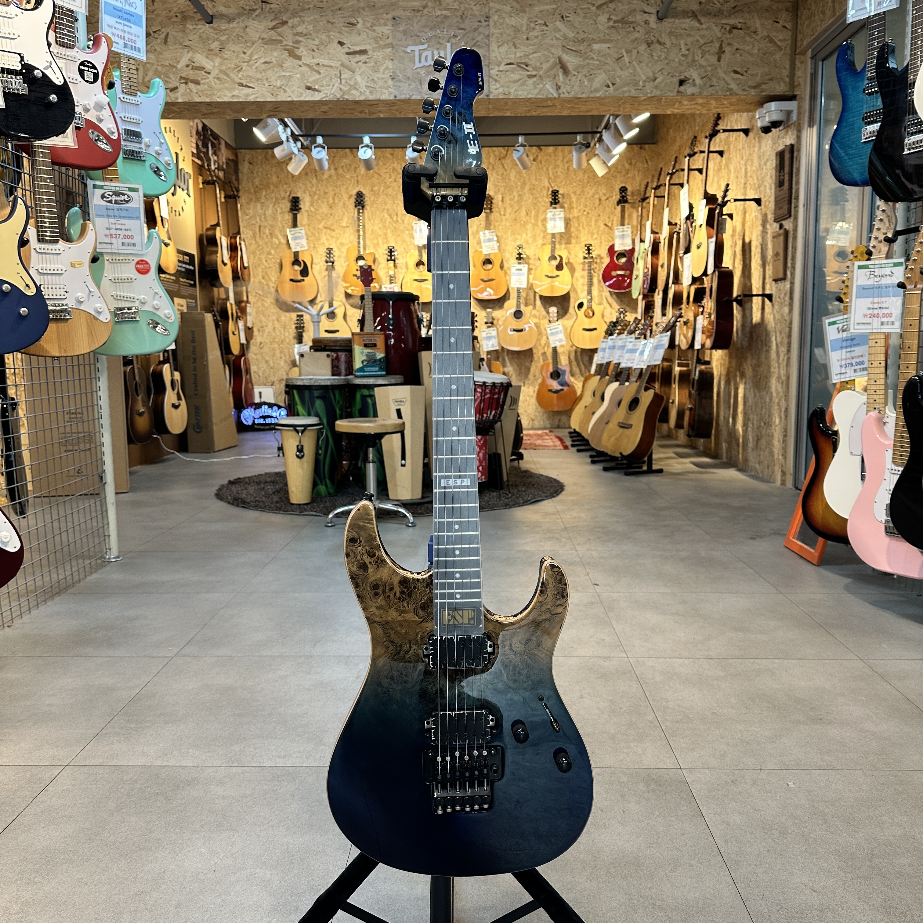 ESP/LTD 본사매장 단순전시 판매! ESP 일렉기타 E-II Snapper SN-II BM (Blue Natural Fade)