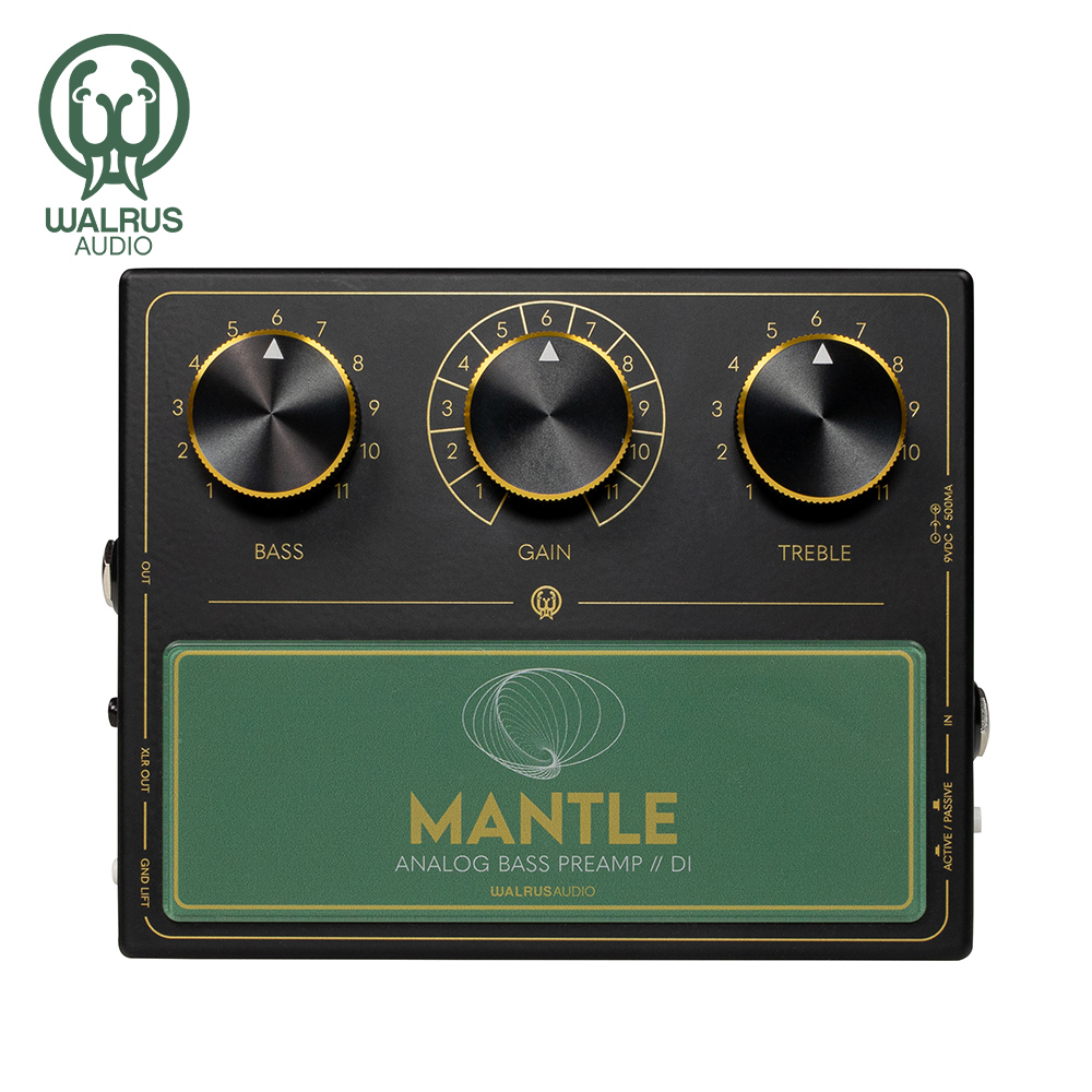 Walrus Audio 커스텀 사파이어 트랜스포머 장착! Walrus Audio 이펙터 Mantle 베이스용 프리앰프 / DI
