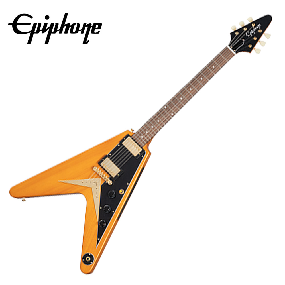Epiphone 에피폰 일렉기타 1958 Korina Flying V Aged Natural (IGCKFVWANAGH1)