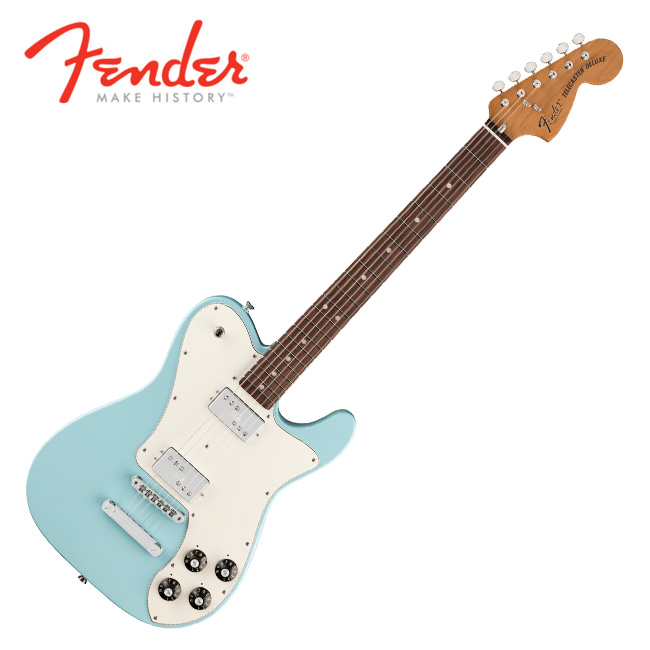 Fender 펜더 예약 구매 오토락 스탠드 증정! Fender USA Kingfish Delta Day Telecaster Deluxe Daphne Blue (011-5600-704)