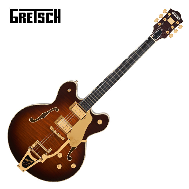 Gretsch 그레치 일렉기타 Broadkaster LX Figured Center Block with String Thru Bigsby Gold Hardware Havana Burst (240-0781-831)