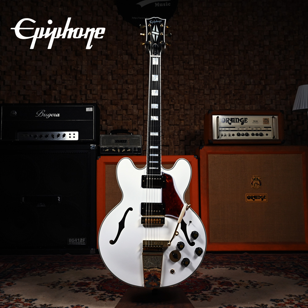 Epiphone 에피폰 일렉기타 Alex Lifeson 1976 ES-355 Reissue Alpine White (ECAL355AWGM)