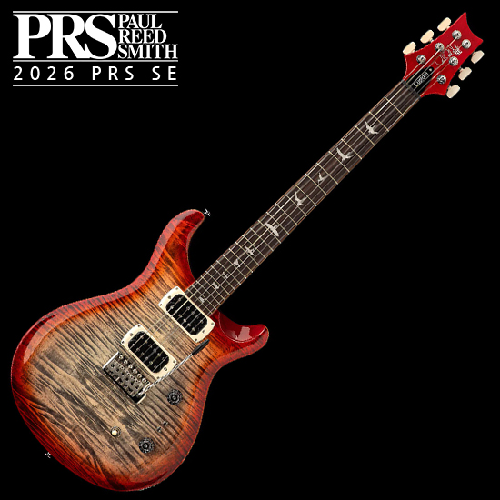Custom PRS SE 2026 출시! PRS SE 2026 일렉기타 Custom 24 Floyd Charcoal Cherry Burst
