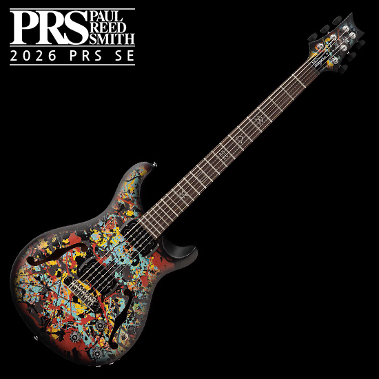 PRS SE 2026 출시! PRS SE 2026 일렉기타 Ed Sheeran Hollowbody I Baritone Piezo LTD - Cosmic Splash (전세계 1,000대 한정판)