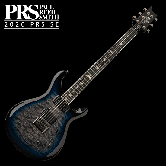 Blue Microphones PRS SE 2026 출시! PRS SE 2026 7현 일렉기타 Mark Holcomb Signature - Holcomb Blue Burst