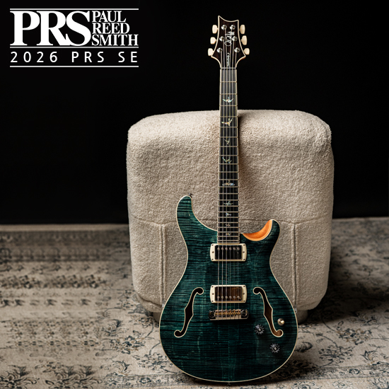 Blue Microphones PRS SE 2026 출시! PRS SE 2026 일렉기타 Hollowbody II Special Run - Slate Blue