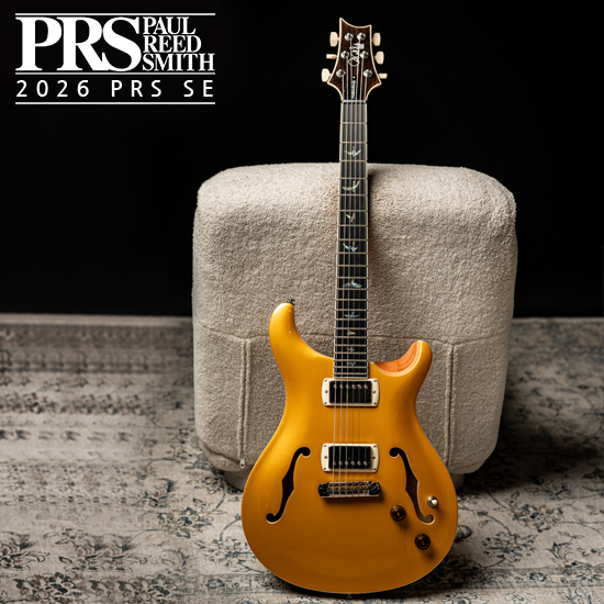 PRS SE 2026 출시! PRS SE 2026 일렉기타 Hollowbody II Special Run - Gold Top