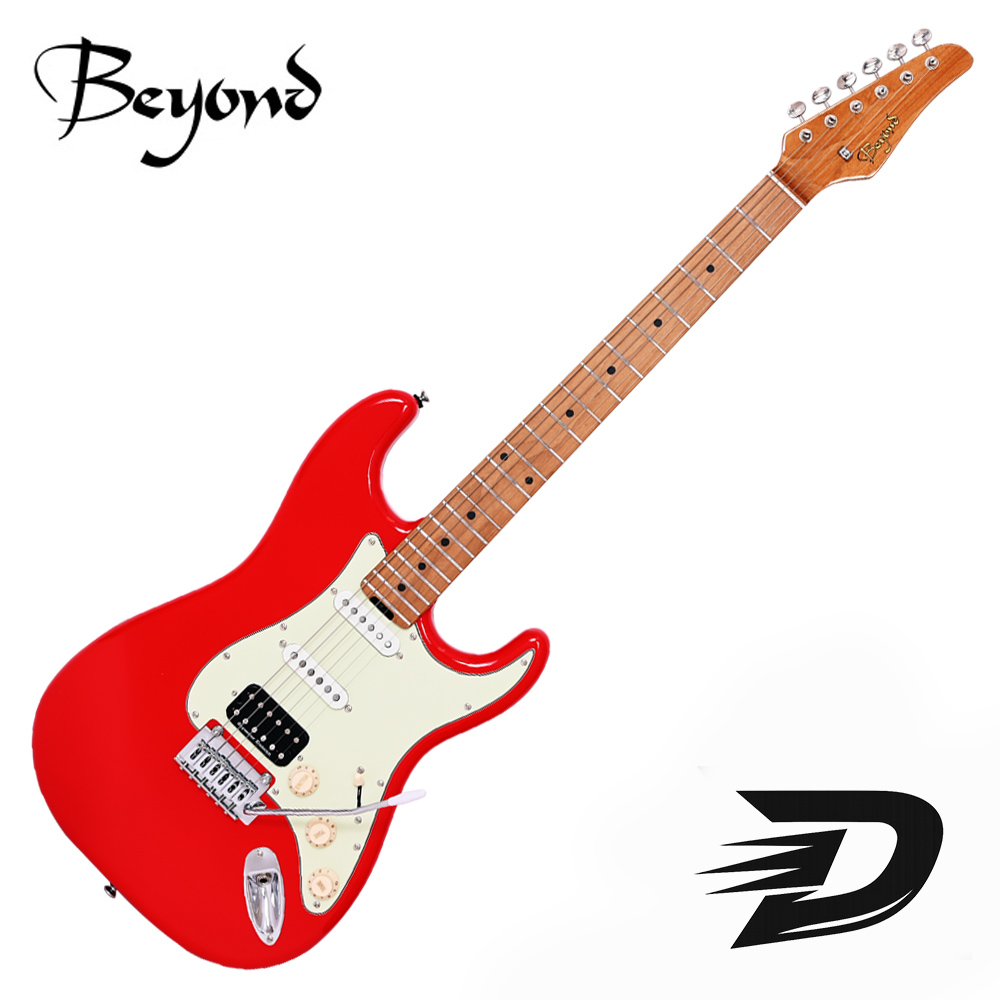 던컨 TB4 장착 비욘드 신모델!! Beyond 비욘드 일렉기타 Classic Standard-D MN (Fiesta Red)
