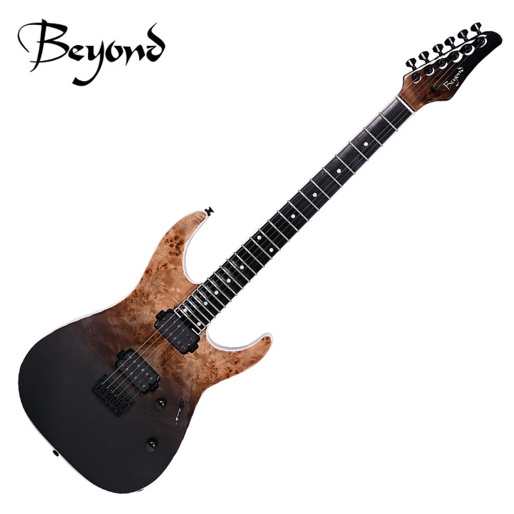 최적화된 모던기타의 완성!! Beyond 비욘드 일렉기타 Modern-055 HT (Black Burl)