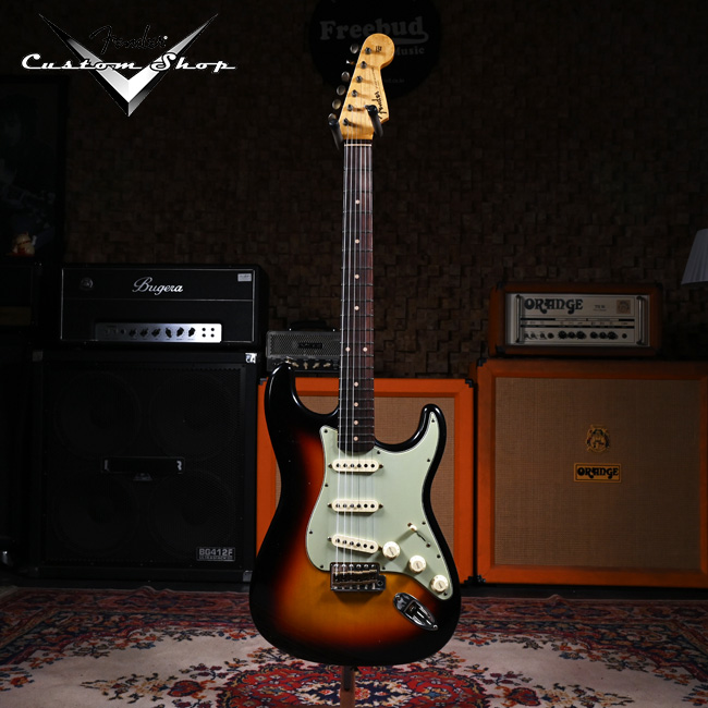 Fender USA Custom Shop 1960 Stratocaster Journeyman Relic Bleached 3-Tone Sunburst (923-5700-226)