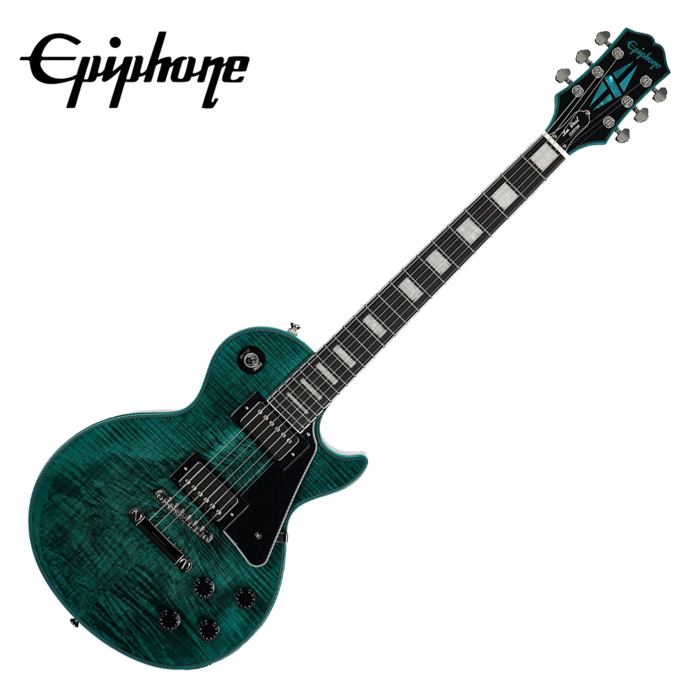 Epiphone [세일페스타 쿠폰] Epiphone 에피폰 일렉기타 Les Paul Custom Widow Peacock / Incl. Premium Gig Bag (EILPCWPKNH3)