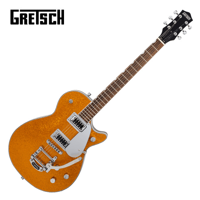 Gretsch 그레치 일렉기타 G5230T Electromatic Sparkle Jet FT Single-Cut with Bigsby Gold Sparkle (250-7914-535)