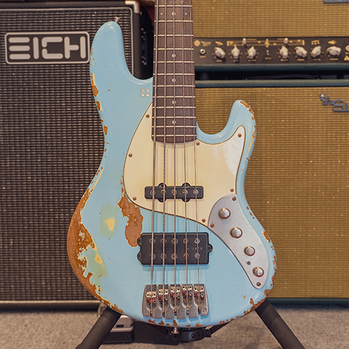 Blue Microphones Sandberg 샌드버그 베이스기타 California TM5 (Sonic Blue / Masterpiece Aged)