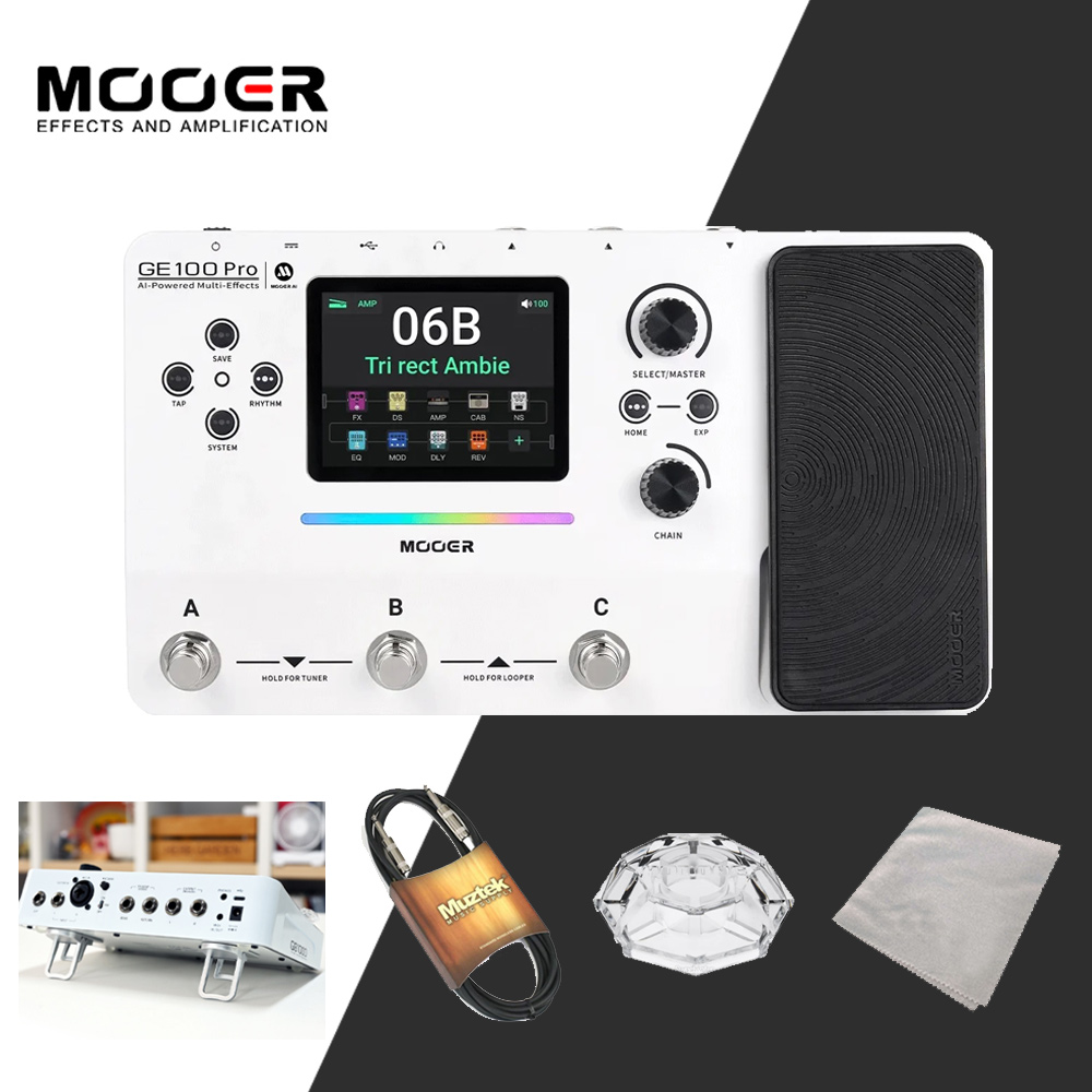 MOOER AUDIO 무어오디오 멀티이펙터 GE100 PRO (아답터 포함)