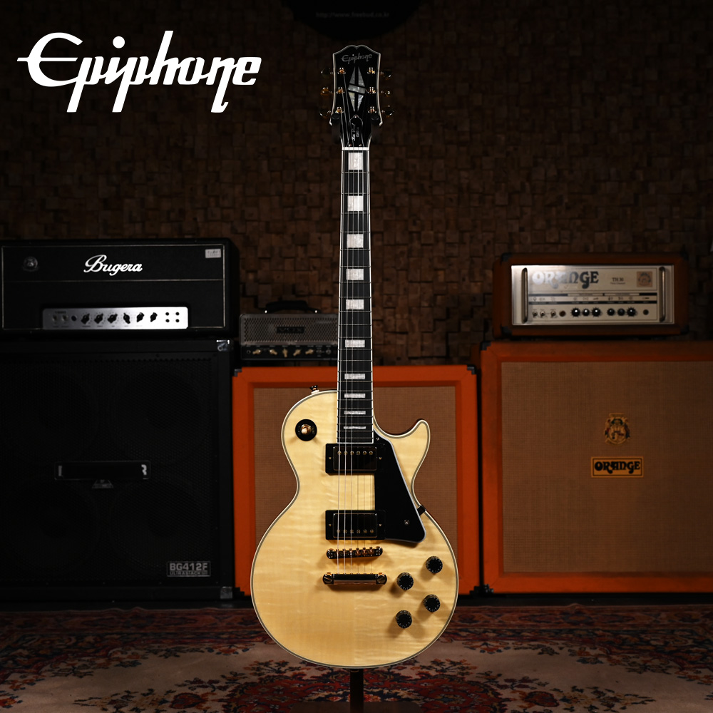 Epiphone 에피폰 일렉기타 Les Paul Custom Figured Natural (EILPCFNAGH3)