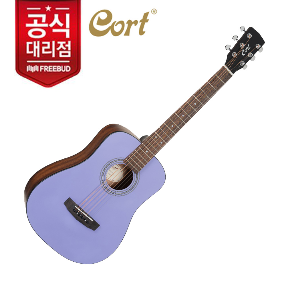 Cort [복사] NEW COLOR 출시! 콜트기타 Cort 어쿠스틱 기타 AD Mini 미니 통기타 OPLV (Open Pore Lavender)