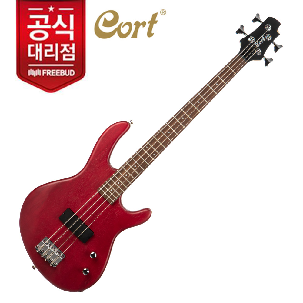 Cort 편안한 연주감의 숏스케일 베이스! Cort 콜트 베이스기타 Action Junior OPBC (Open Pore Black Cherry)
