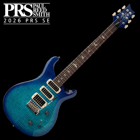 Blue Microphones PRS SE 2026 출시! PRS SE 2026 일렉기타 Special Semi-Hollow Lake Blue
