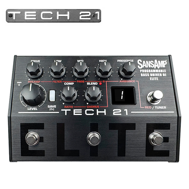 Tech21 베이스 이펙터 SansAmp Programmable Bass DI Elite