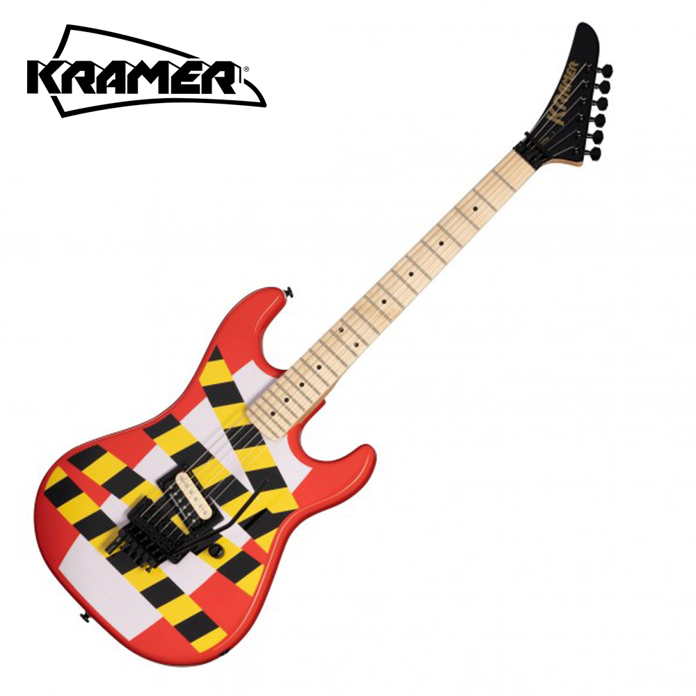 Native Instruments [KRAMER 세일] Kramer 크레이머 일렉기타 Danger Zone Baretta Warning Tape On W/R (KBVRWWRBF3)