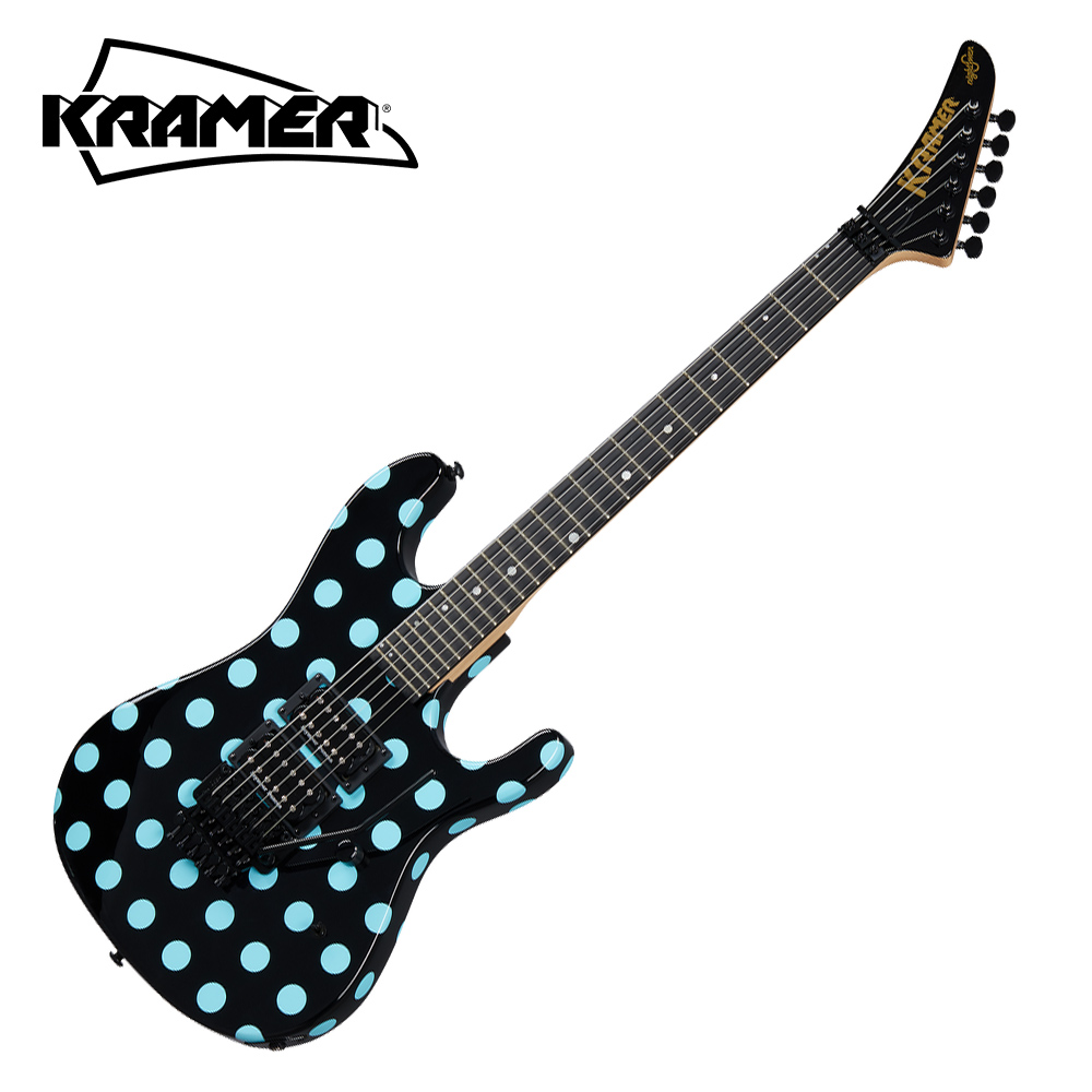 Blue Microphones [KRAMER 세일] Kramer 크레이머 일렉기타 Nightswan Black/Blue Polka Dots (KNSBBPBF1)