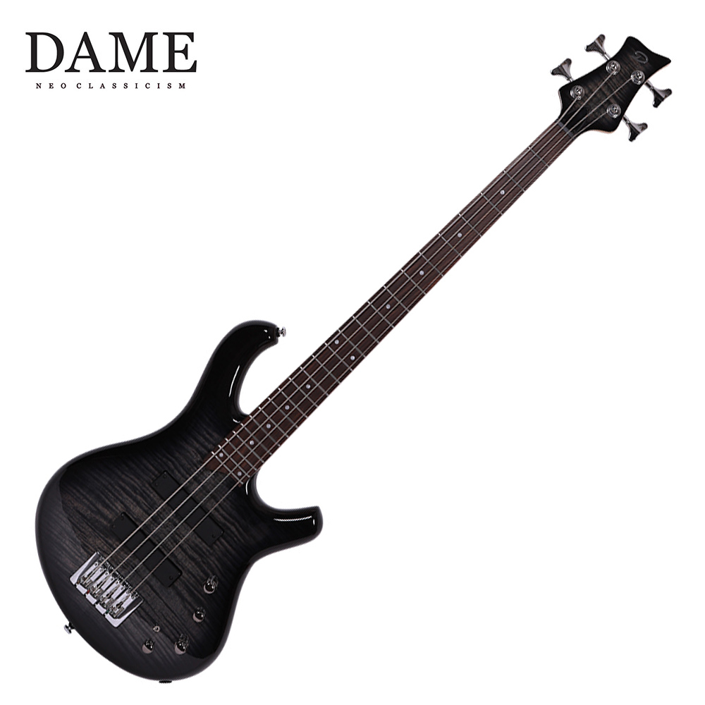 DAME 데임 베이스기타 FALL & PALL ARC TBK (Transparent Black)