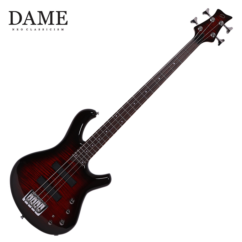 DAME 데임 베이스기타 FALL & PALL ARC TRD (Transparent Red)