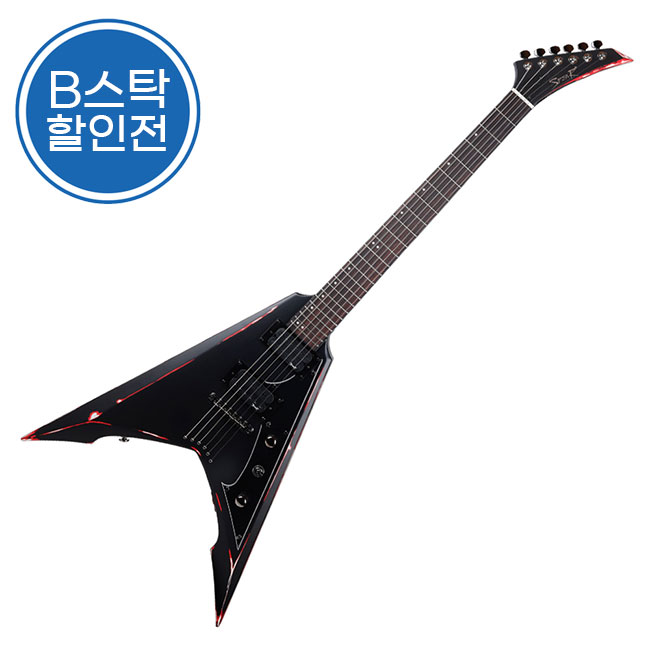 B스탁 초특가 찬스! Spear 스피어 일렉기타 SSV SF Scarr Black