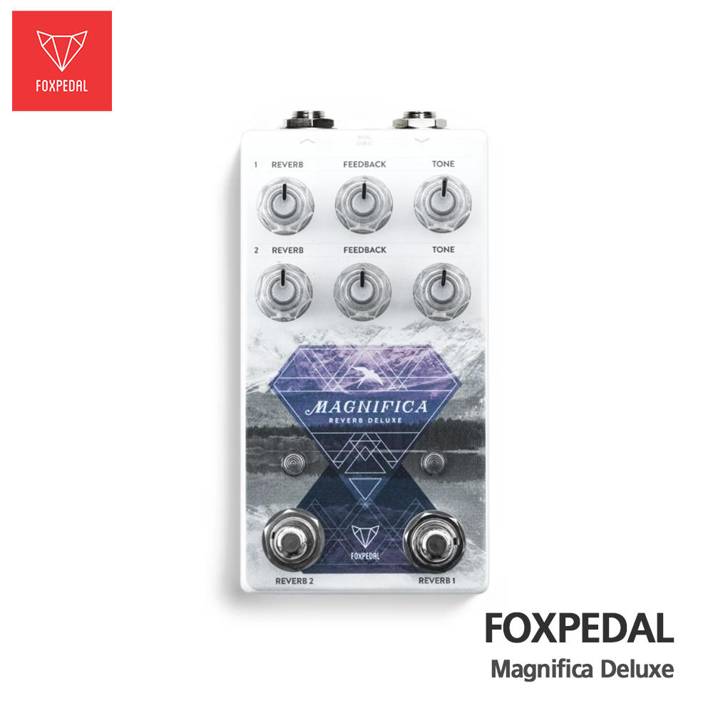 Fox Reverbe 프리버드 | Fox Pedal 이펙터 MAGNIFICA DELUXE (Dual Reverb)