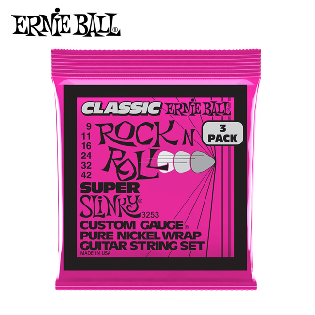 3 Set Di Corde Ernie Ball 2250 Classic Pure Nickel Power Slinky 11-48 - Foto 2