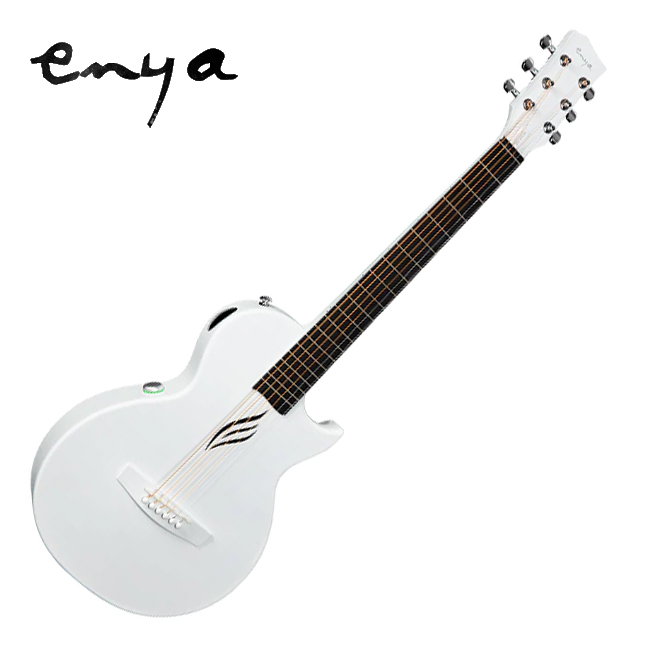 Enya 엔야 카본 하이브리드 스마트 기타 Nova Go AI SP1 (White)