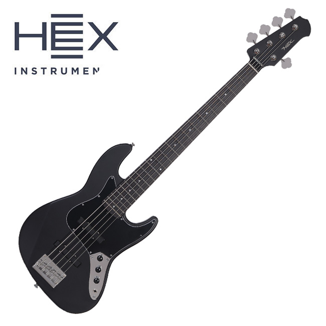 HEX Guitars B305 Black 5弦ベース HEX GuitarsからモダンJBモデルBシリーズが登場(B305 / B365