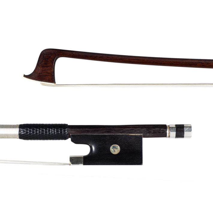 Violin bow by Mathias T.A. Barbé 1900
