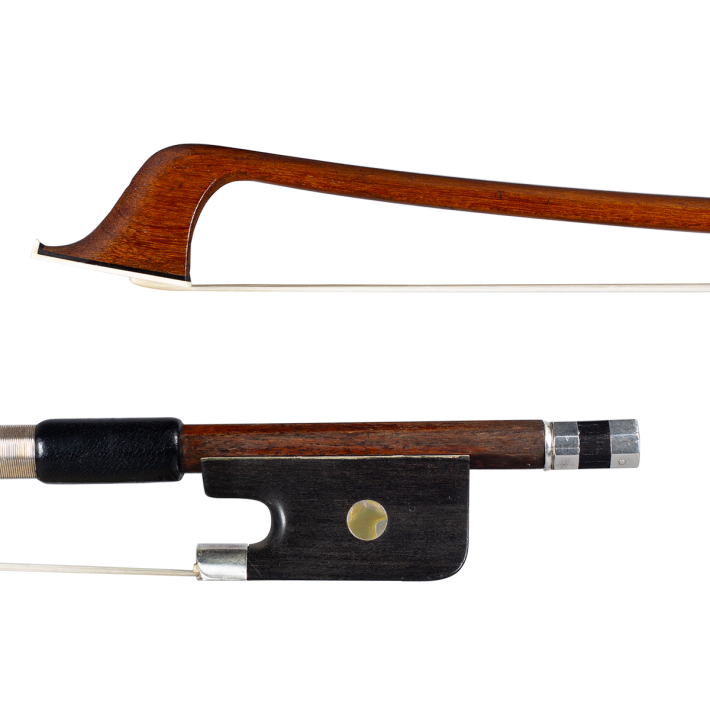 Cello bow by Mathias T.A. Barbé 1890