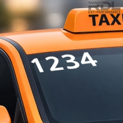 택시 넘버 4자리 데칼