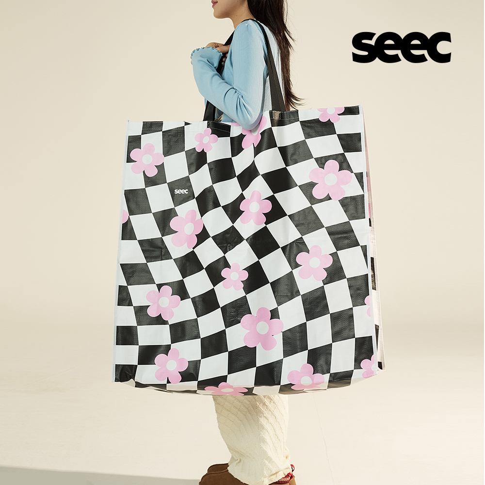 시크(SEEC) 초대형 쇼퍼백 타포린백 유모차 보관 가방
