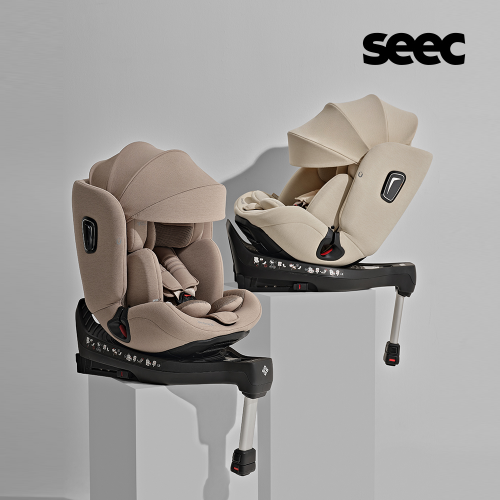 시크(SEEC) NEW 제로맥스360E 전연령 신생아 회전형카시트 문빔 그레이