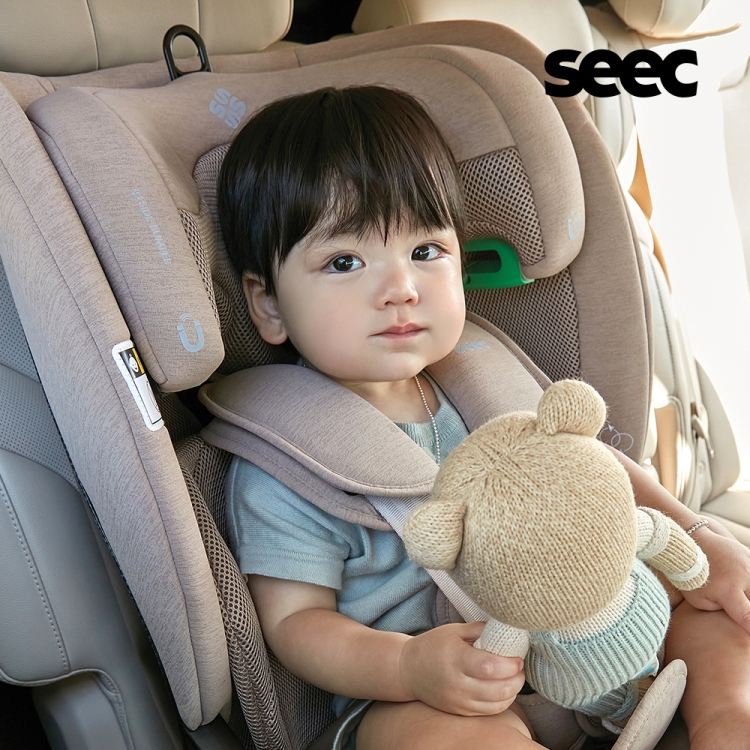 시크(SEEC) 맥스 아이보스2 아이사이즈 토들러 주니어 유아동 카시트 ISOFIX 모카 브라운