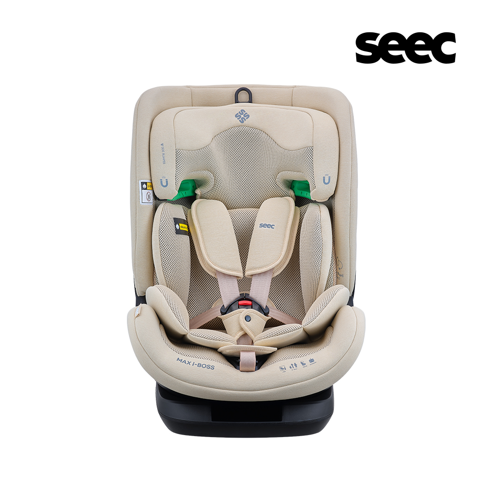 [예약판매 : 5월 말 입고예정] 시크(SEEC) 맥스 아이보스2 아이사이즈 토들러 주니어 유아동 카시트 ISOFIX 포그 베이지