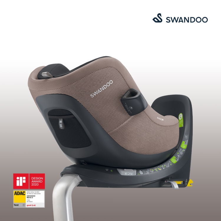 스완두 마리5 메쉬 아이사이즈 신생아 회전형 카시트 (ISOFIX)
