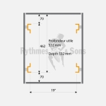 R&S OPENTOP RACK 8U 530mm 랙케이스 ORRTF08U54 Rythmes&Sons