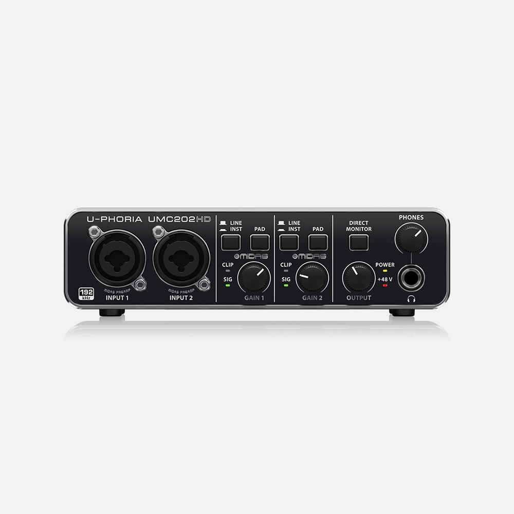 Behringer UMC202HD 베링거 U PHORIA 2x2 USB 오디오 인터페이스